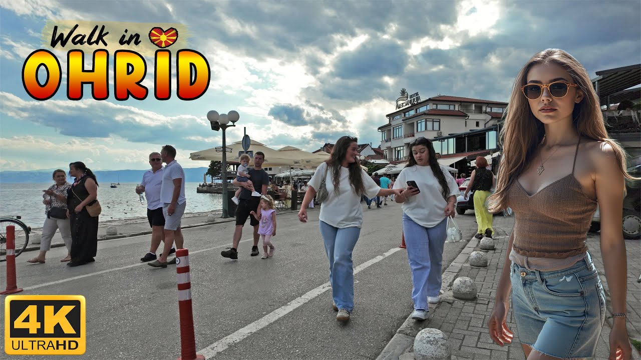 WALK TOUR in OHRID *Macedonia Travel Video* (Summer 2025) 【4K】 🚶‍♂️ ОХРИД, Македонија 🇲🇰 Жешко Лето