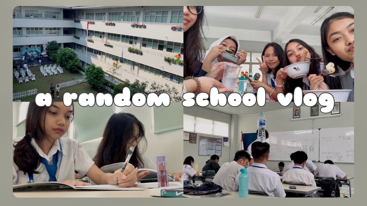 VLOG | a day at school : a random highschool vlog, semua aku videoin 🏫