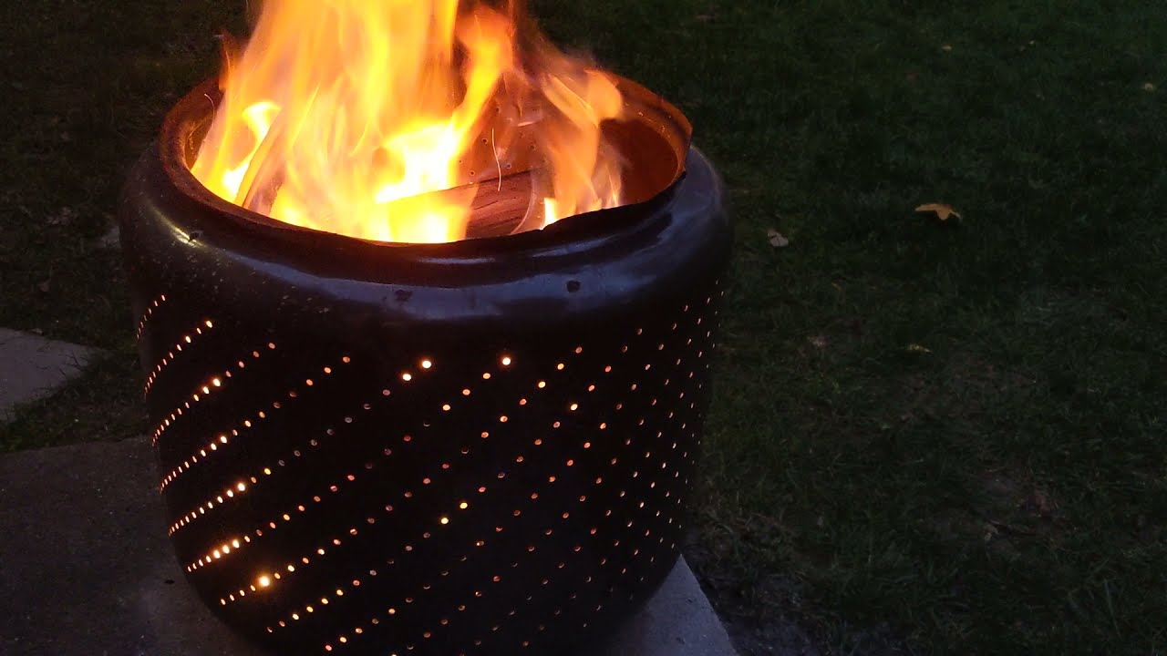 DIY Washing Machine Tub Fire Pit