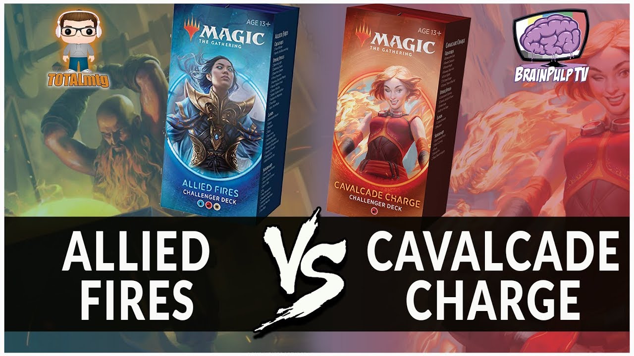 ALLIED FIRES Vs CAVALCADE CHARGE - MTG 2020 Challenger Deck Gameplay (MTG Arena)