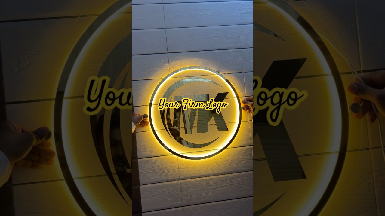 ✨ Premium Acrylic LED Logo Sign &ndash; Shining Bright, Making Brands Stand Out! 💡🔆 #logo #led #3d #art