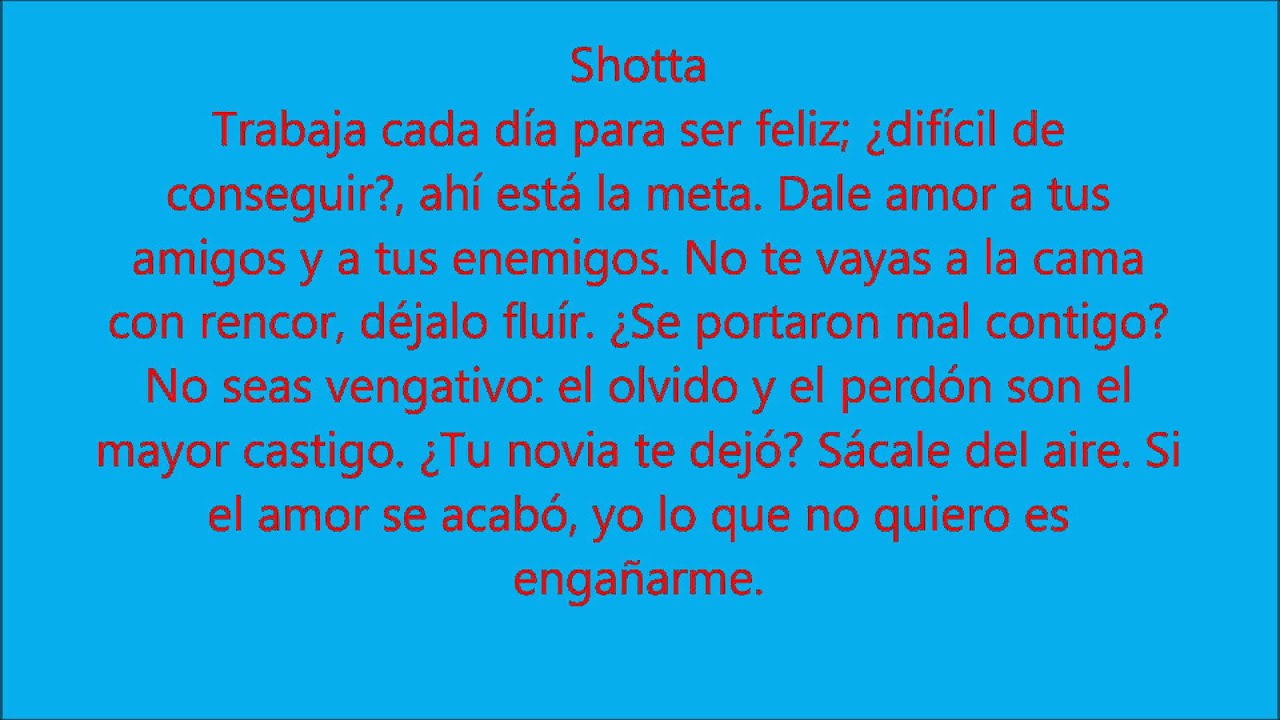 Felicidad - Shotta ft Morodo [Letra]