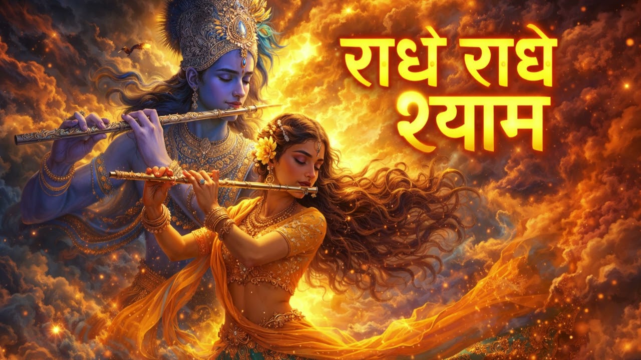 राधे राधे श्याम | Radha Krishna Bhajan | Shri Krishna Flute Bhajan | भक्ति गीत
