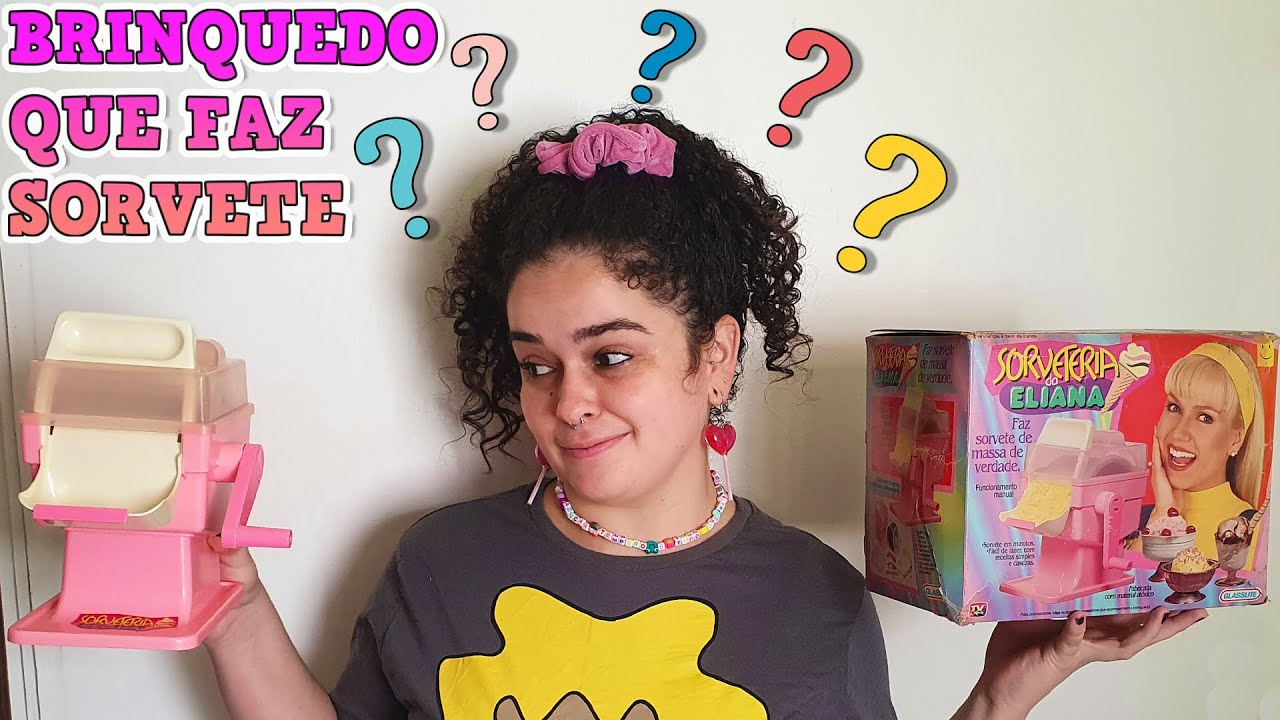 FAZENDO SORVETE NA SORVETERIA DA ELIANA *brinquedo de mais de 20 anos*