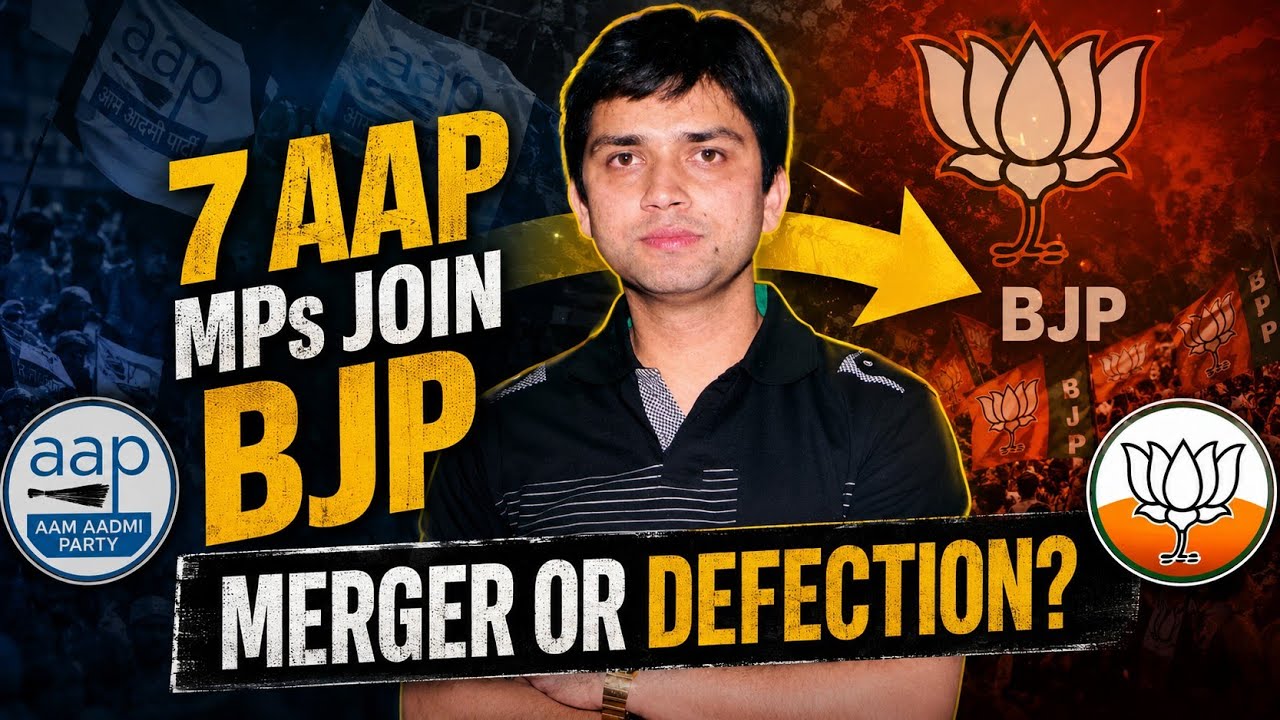 7 AAP MPs Join BJP: Merger or Defection? | Anti-Defection Law Explained