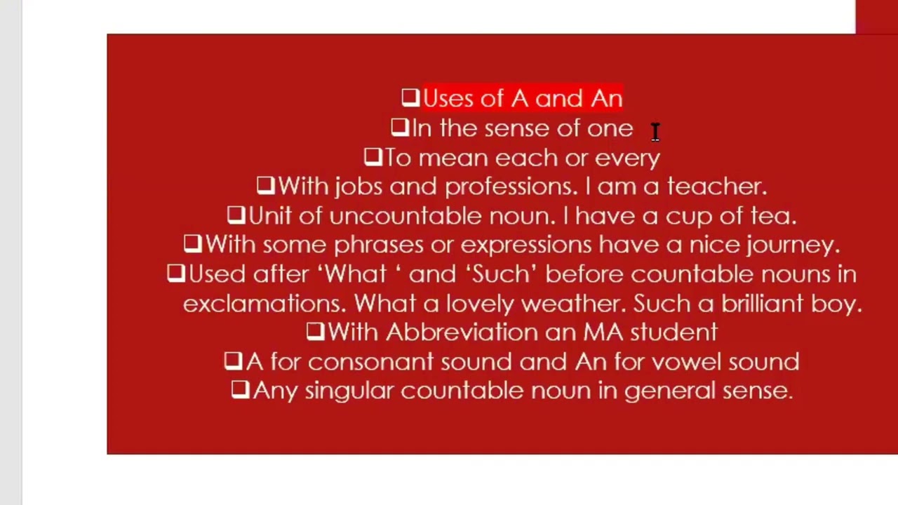 Article (a,an,the) | English | Grammar | Saral Pathshala | NEB | NEPAL