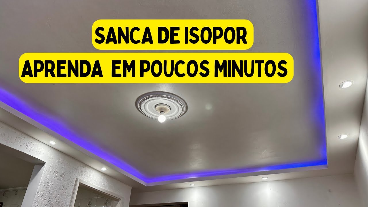 Revelado!! Como Fazer uma Sanca de Isopor sem Fazer Bagunça!