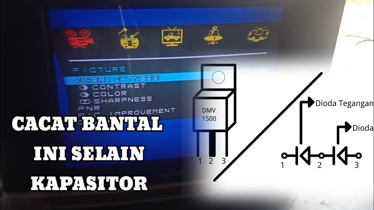 TV POLYTRON U SLIM PROBLEM CACAT BANTAL