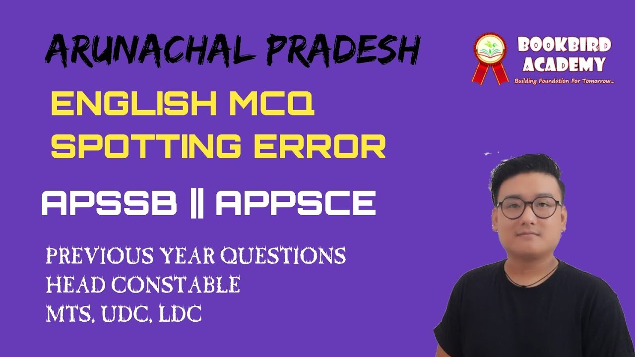 APSSB ENGLISH MCQ, SPOTTING ERRORS PREVIOUS YEAR QUESTIONS
