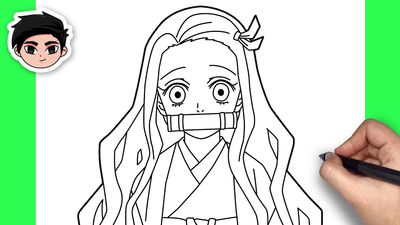 How To Draw Nezuko Kamado | Demon Slayer - Easy Step By Step Tutorial