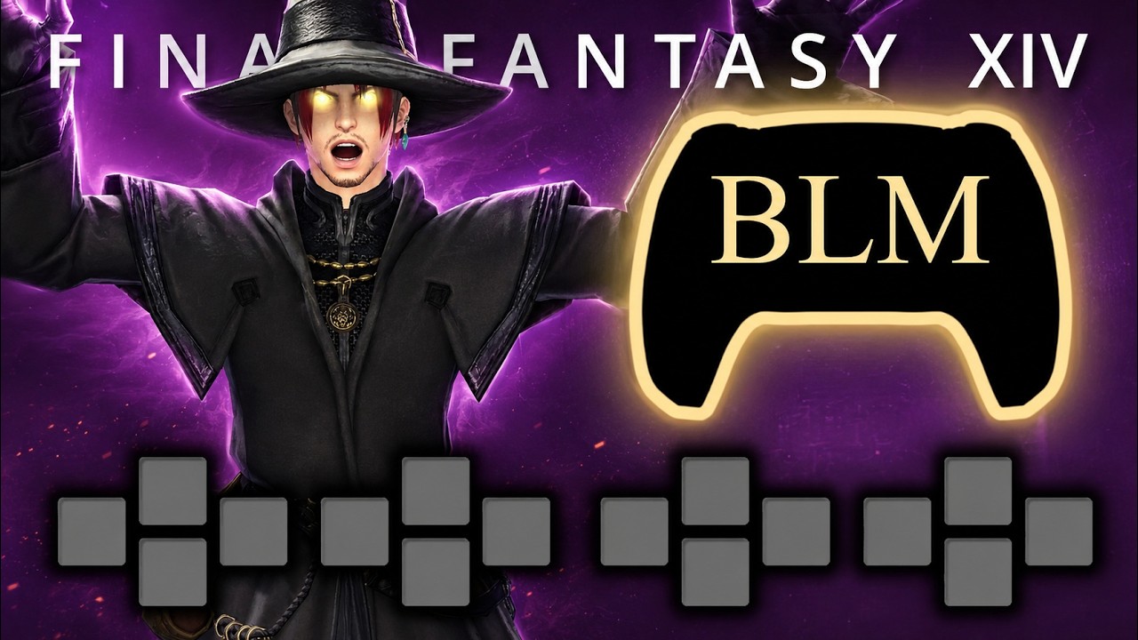 FFXIV: Раскладка контроллера Black Mage Lv.100 🎮