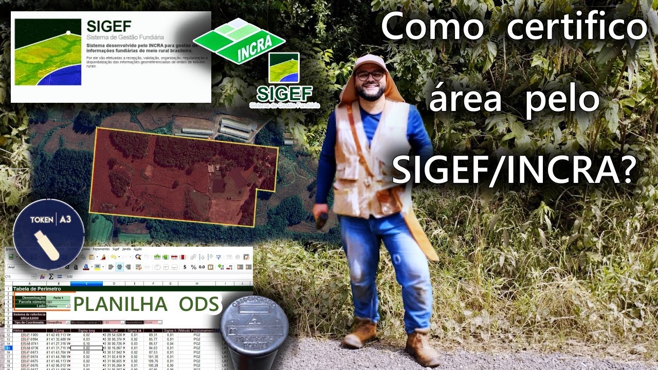 Certificação SIGEF INCRA - Georreferenciamento por Fragga (Link Descrição)