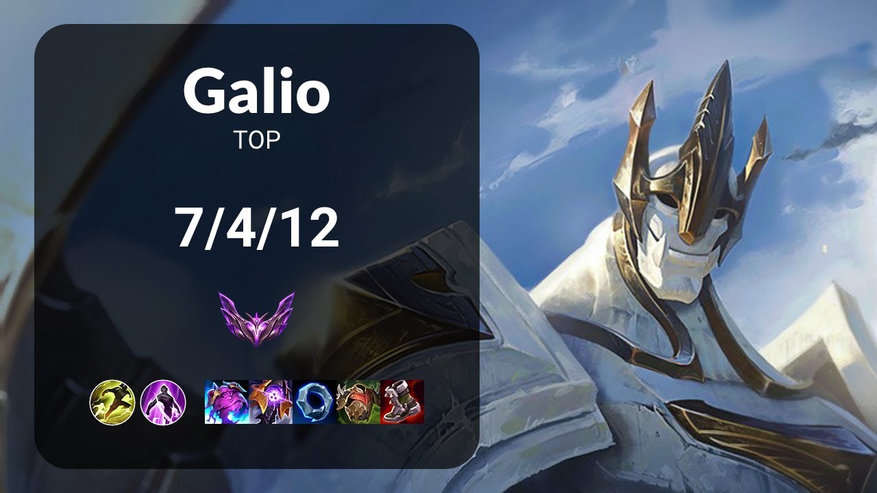 Galio vs Irelia TOP - KR MASTER Patch 15.2