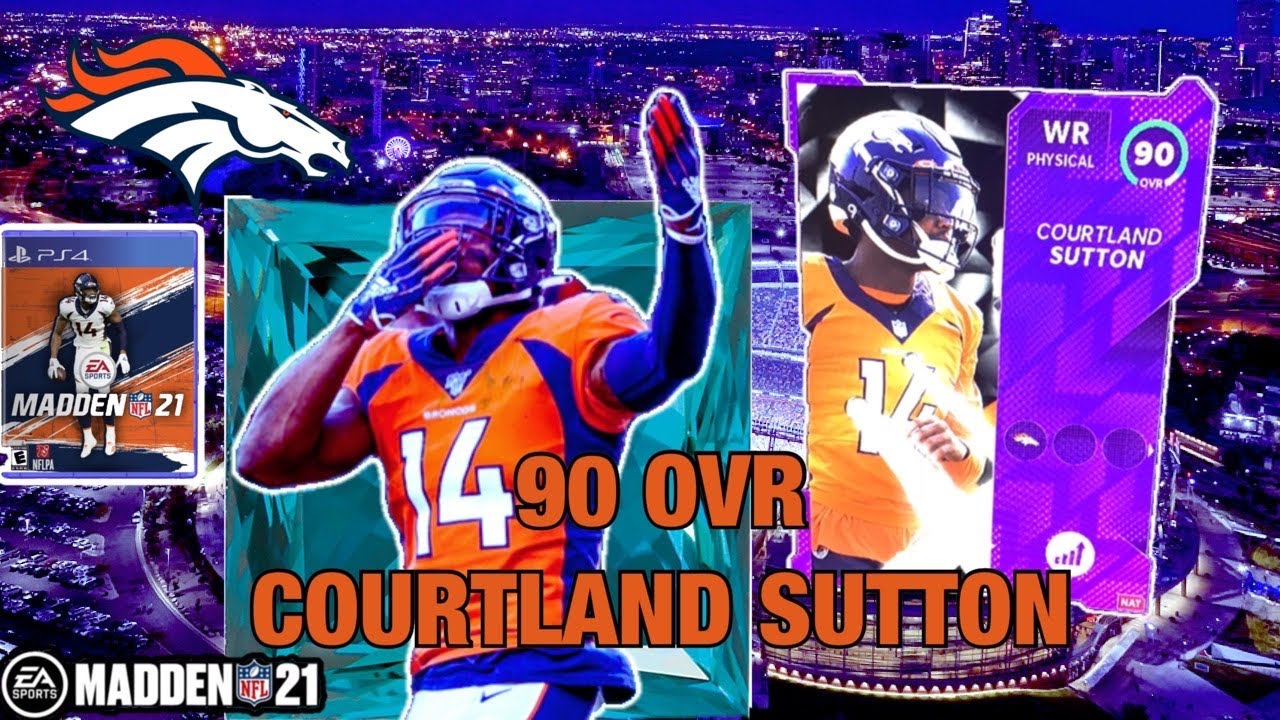 COURTLAND SUTTON CATCHES EVERYTHING! (MADDEN 21 GAMEPLAY) PICK HIM UP ASAP!
