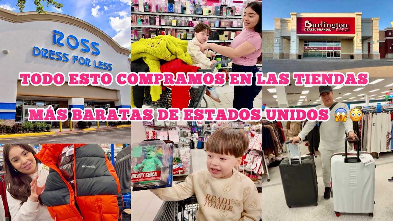 NUESTRA￼ PRIMERA VEZ COMPRANDO EN LAS TIENDAS MÁS BARATAS DE ESTADOS UNIDOS | VLOG 🛍️🇺🇸😱