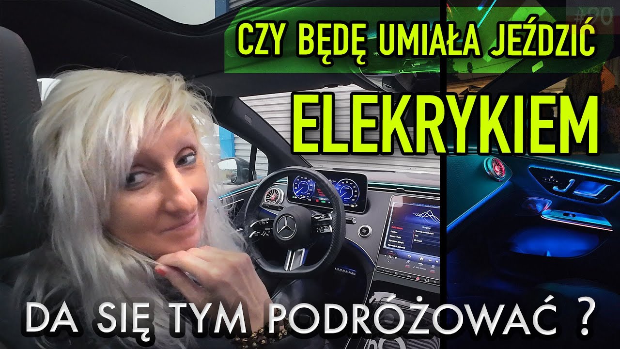 Elektryczny Mercedes EQE na próbę! 🚗⚡ Czy będę umiała tym jeździć ? 🇵🇱 #90