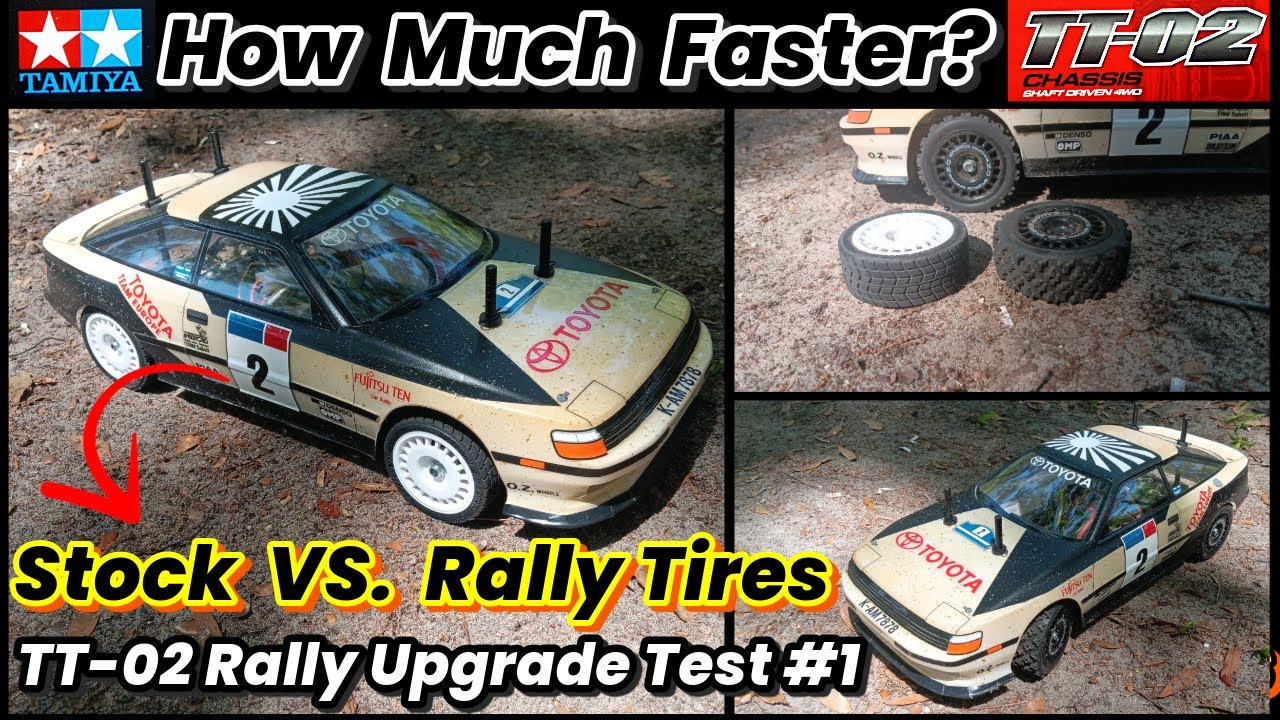 Stock VS. Rally Tires: [TT-02 Rally Upgrade Test #1]