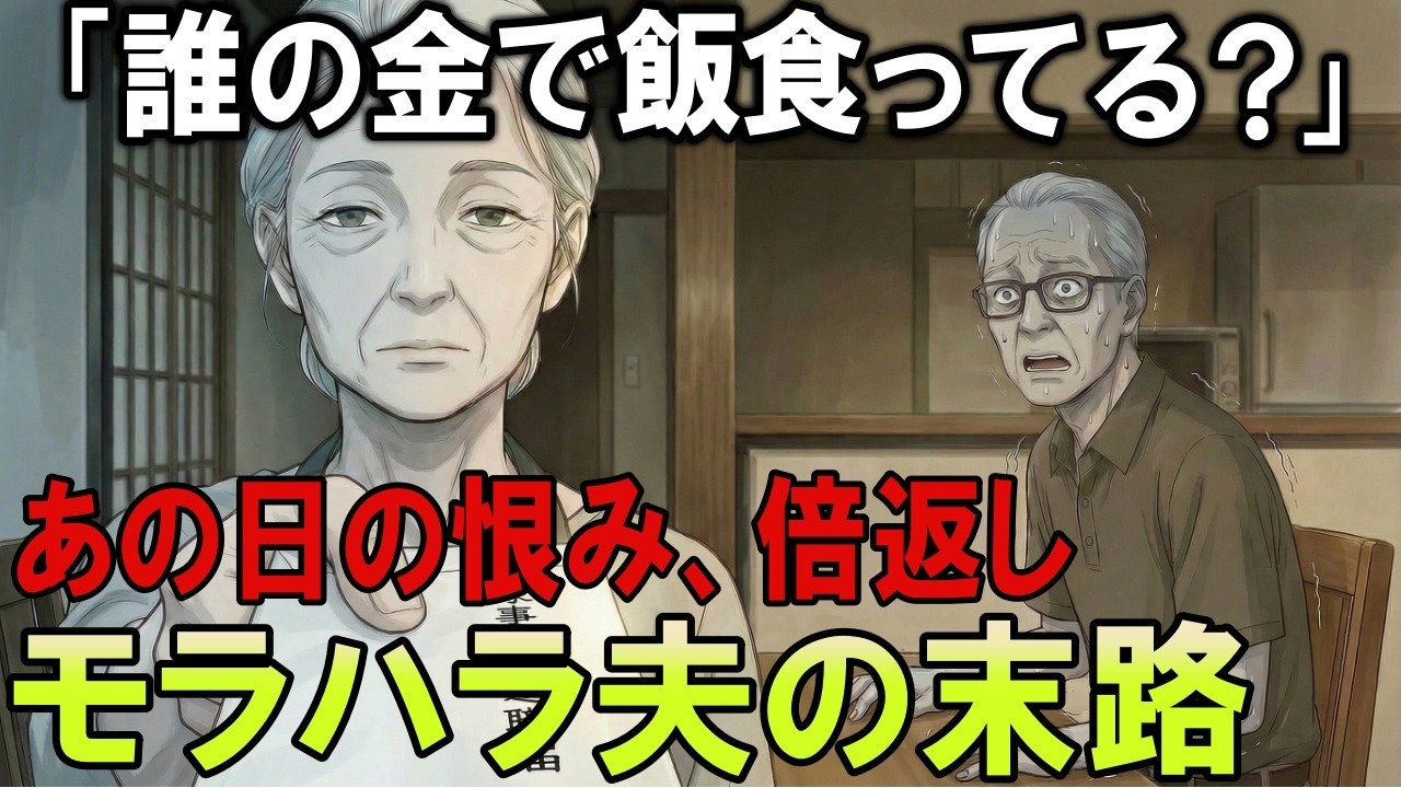 【夫への復讐】妻を家政婦扱いしてきたモラハラ夫に「家事定年を宣告」。38年尽くしてきた妻のとった行動とは…【シニア・朗読・夫婦関係・復讐劇】