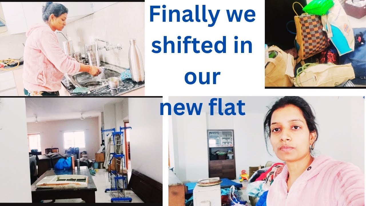 First day in our new house//सरकारी फ्लैट//सामान कितना बिखरा हुआ है//government flat