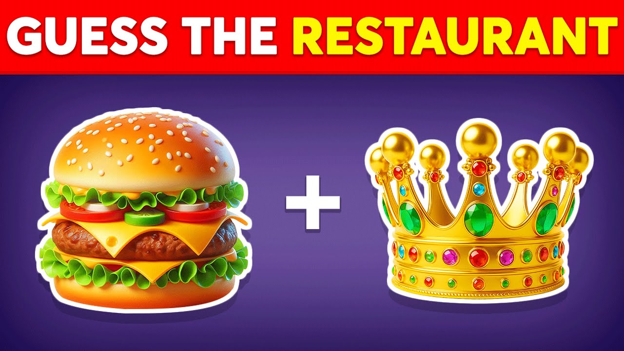 Guess The Fast Food Restaurant and Food By Emoji? | Emoji Quiz
