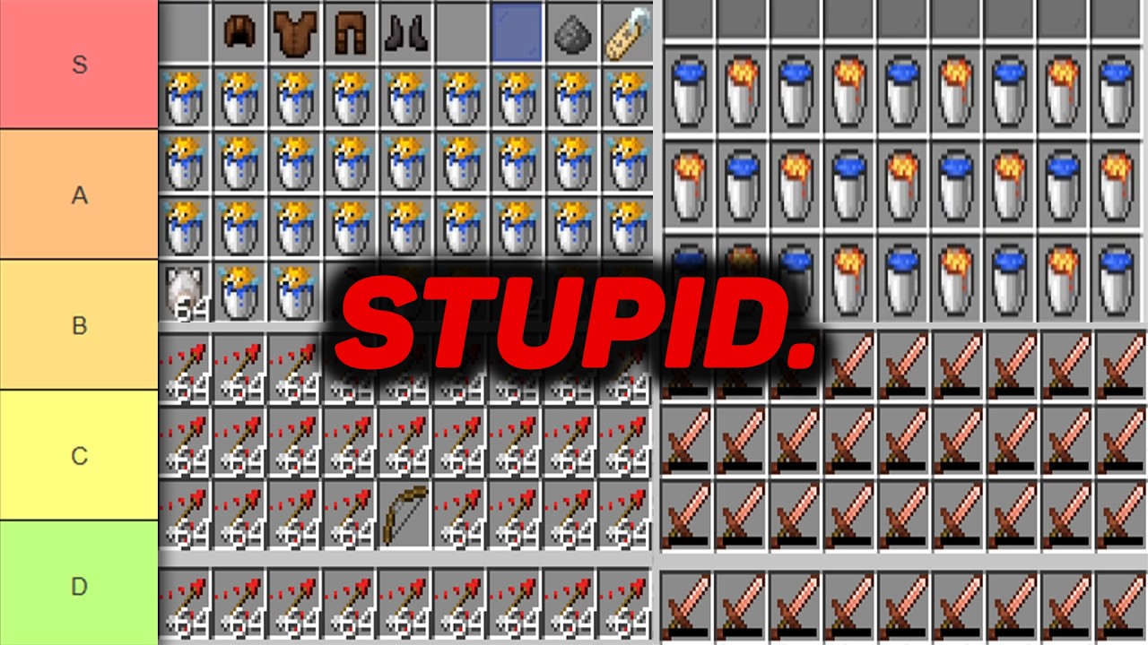 Ranking Minecraft's Dumbest PvP Kits