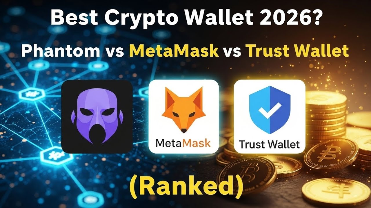 Best Crypto Wallet 2026? Phantom vs MetaMask vs Trust Wallet (Ranked)