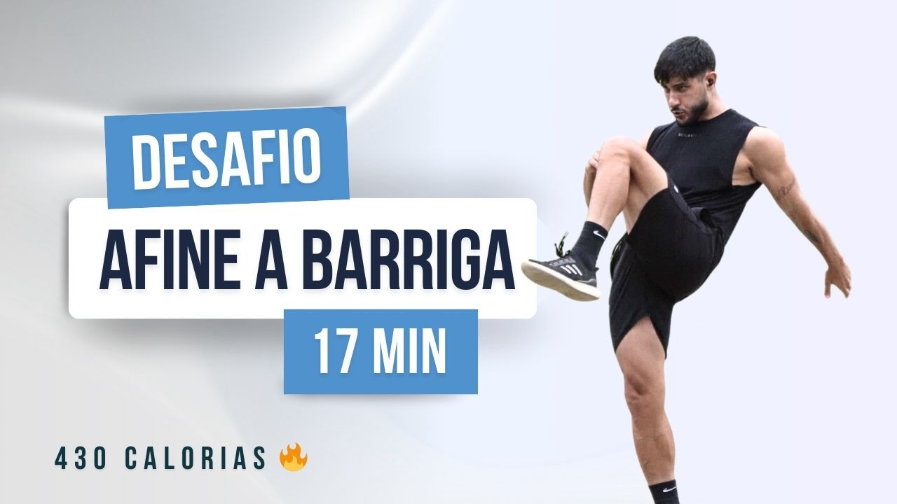 17 MIN CARDIO HIIT Para AFINAR a barriga fazendo todos os dias por 2 semanas! Treino em casa