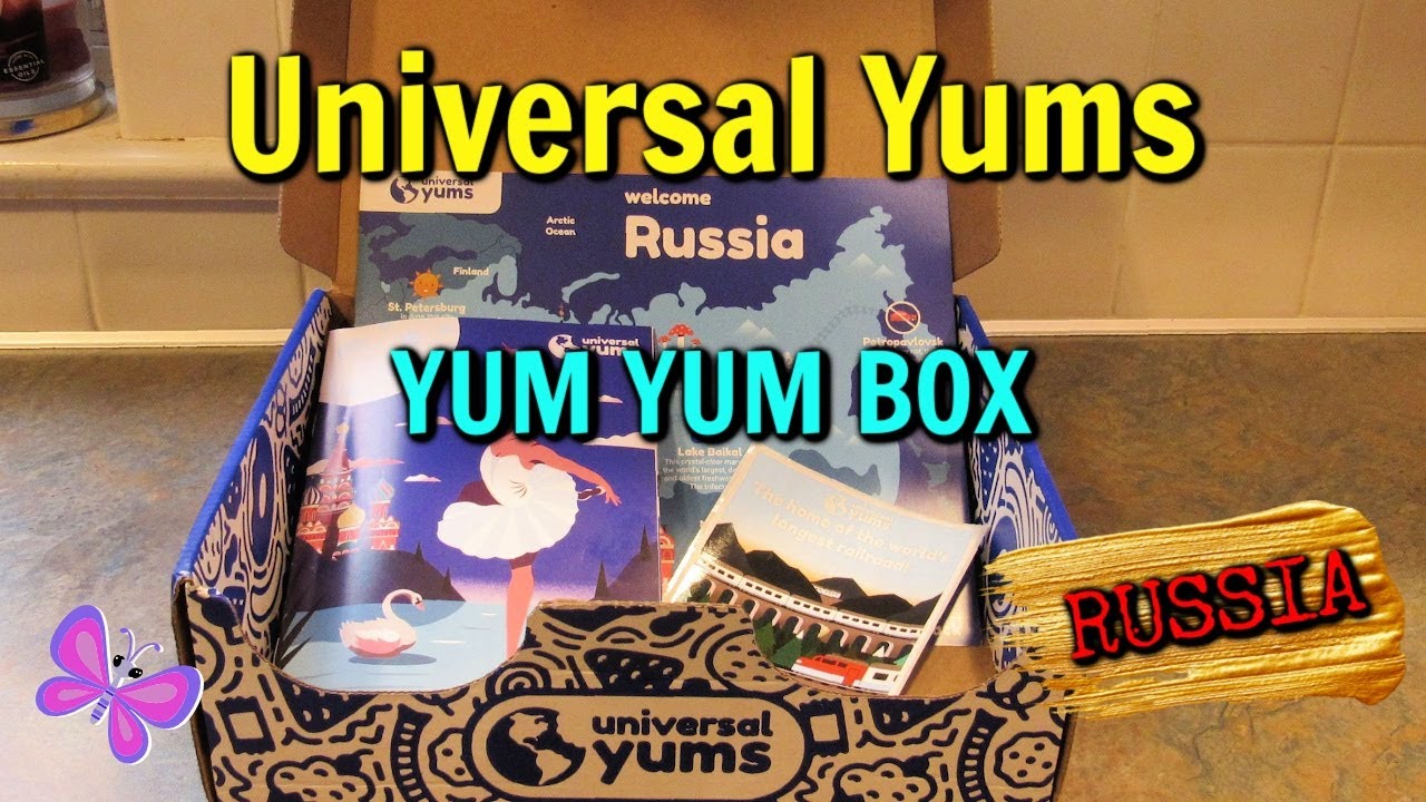 Russia UNIVERSAL YUMS Subscription Box Unboxing & Taste Test | October 2020 Yum-Yum Box |