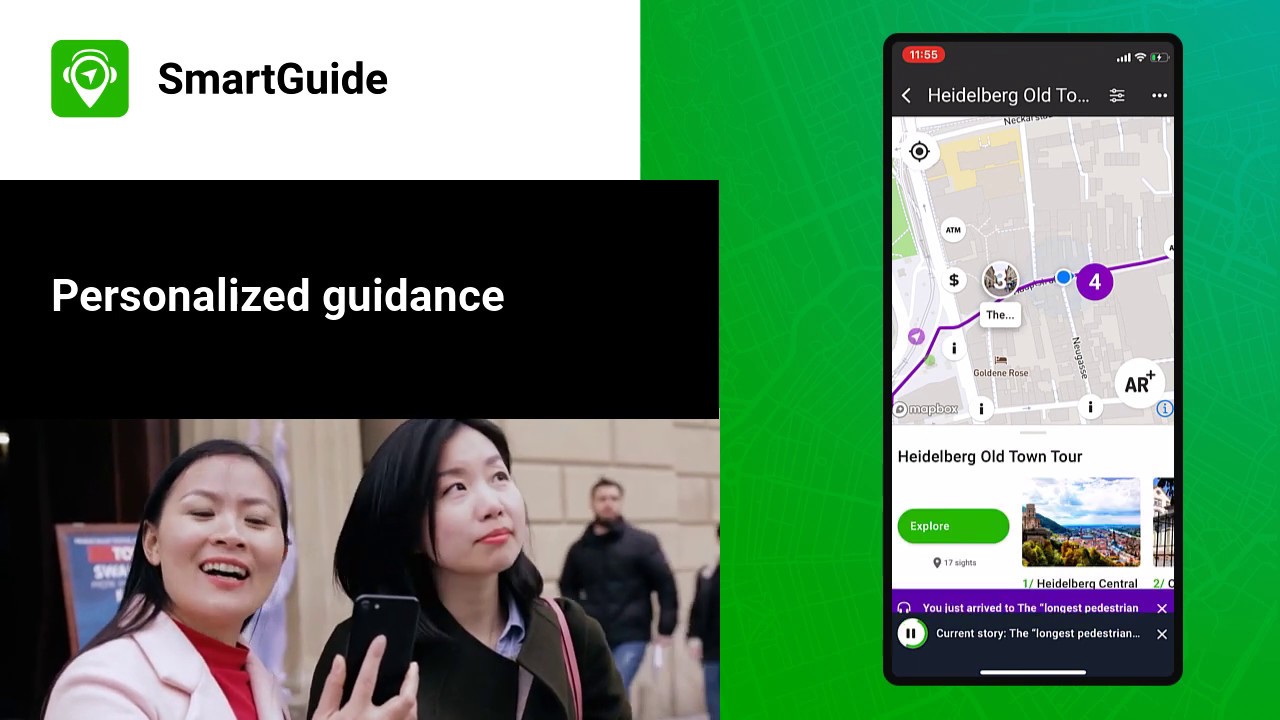 SmartGuide virtual guide app product demo video