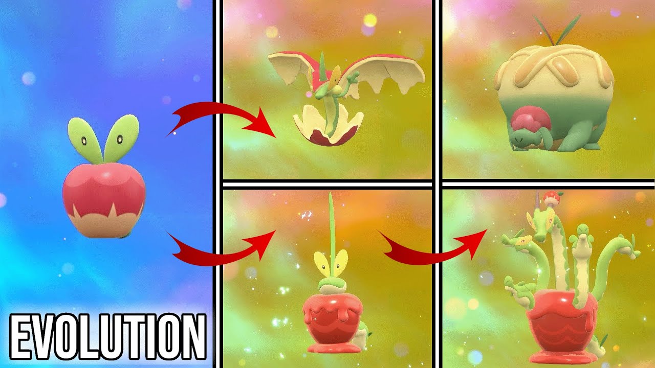 Applin | Flapple | Appletun | Dipplin | Hydrapple | Evolution in Pokemon Scarlet & Violet | SV