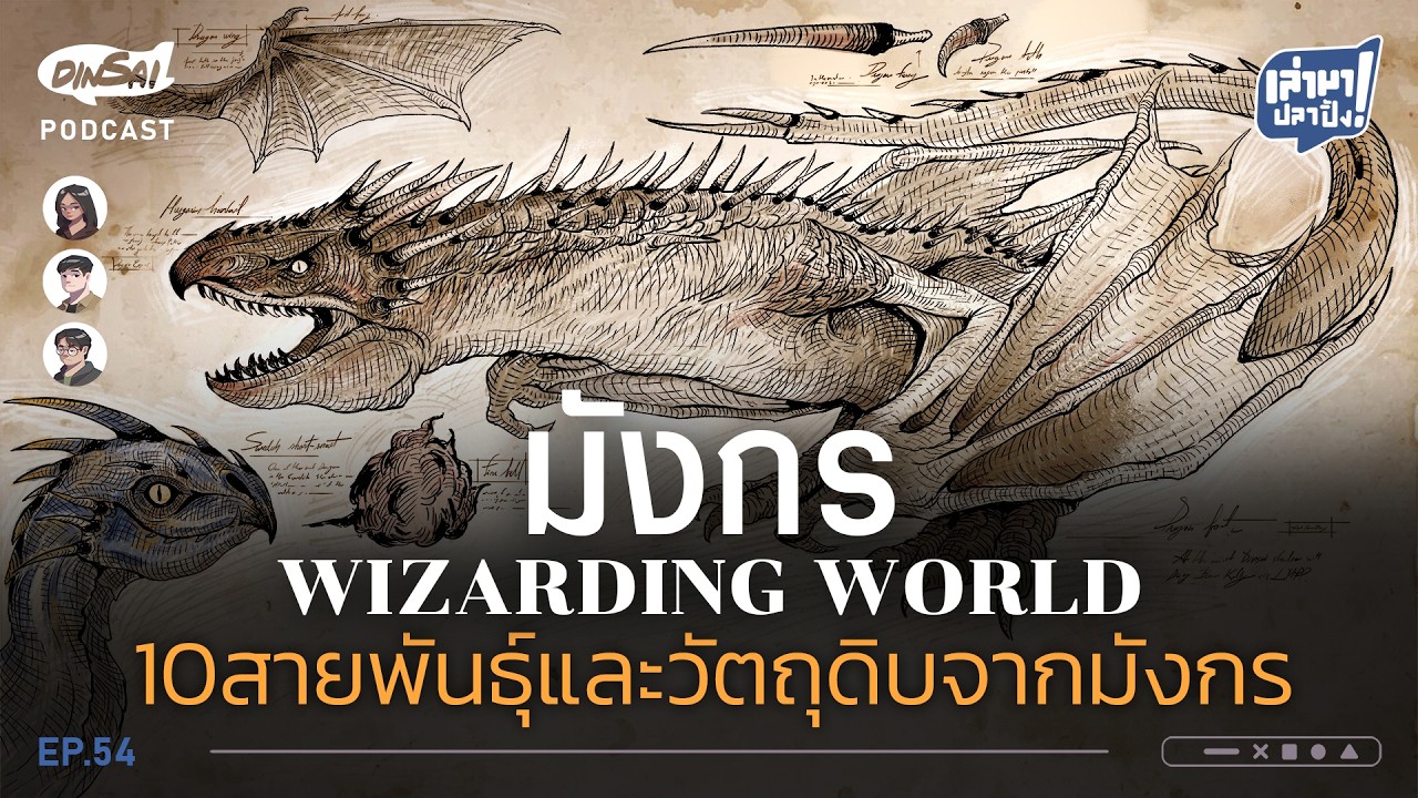 เล่ามาปลาปิ้ง EP54 I มังกรในWizarding World  10สายพันธุ์และวัตถุดิบจากมังกร