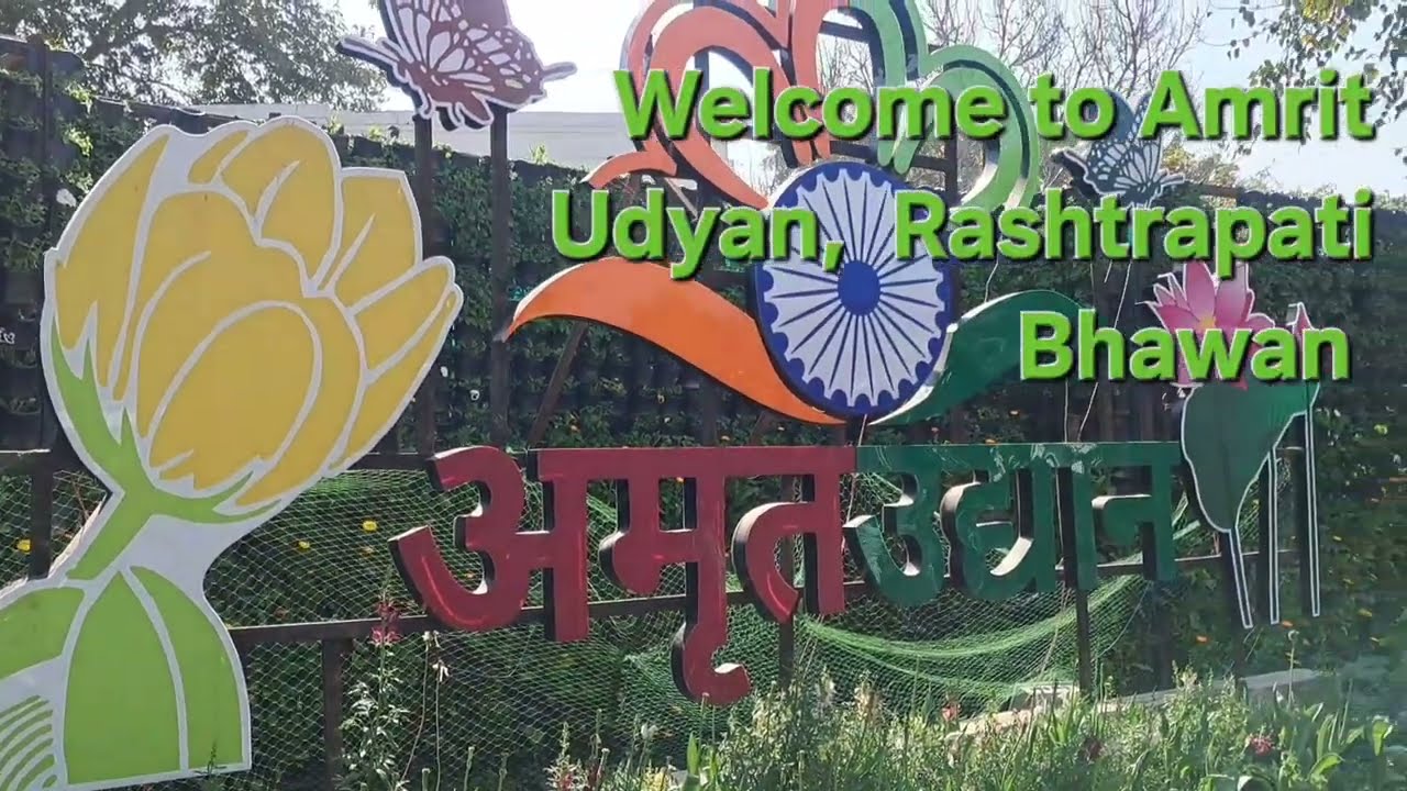 Amrit Udyan, Rashtrapati Bhawan, New Delhi, Bharat: Bharat's No.1 Udyan #amritudyan #newdelhi #india