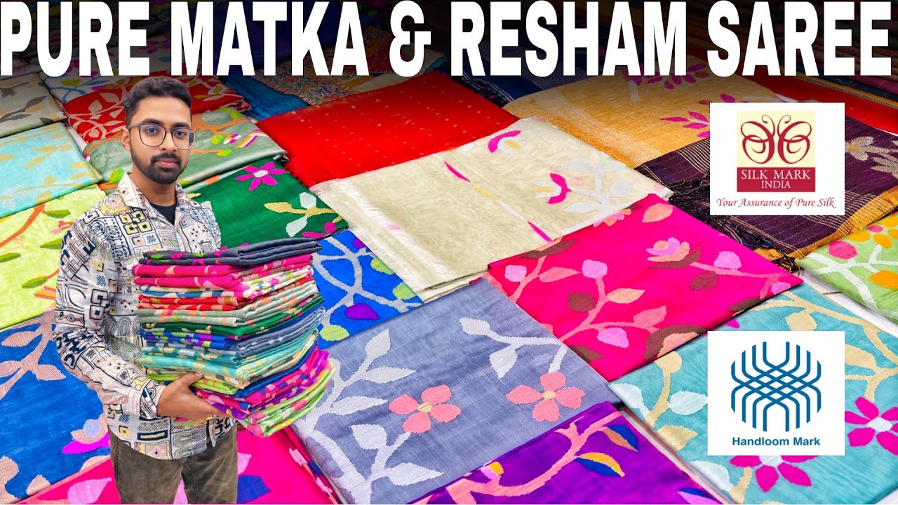 Pure Matka Silk / Pure Tussar Silk / Pure Resham Muslin / Pure Bishnupuri Silk & Kantha Stich