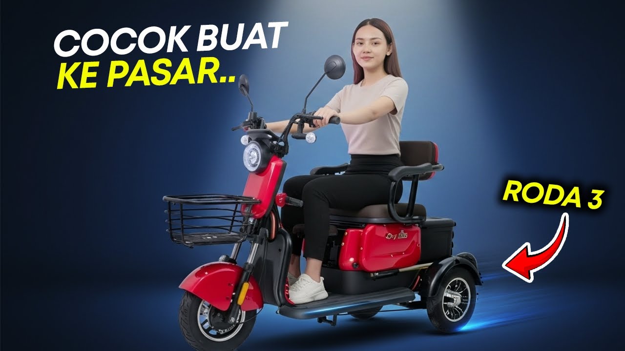 5 Rekomendasi Sepeda Listrik Roda 3 Murah Terbaik 2026