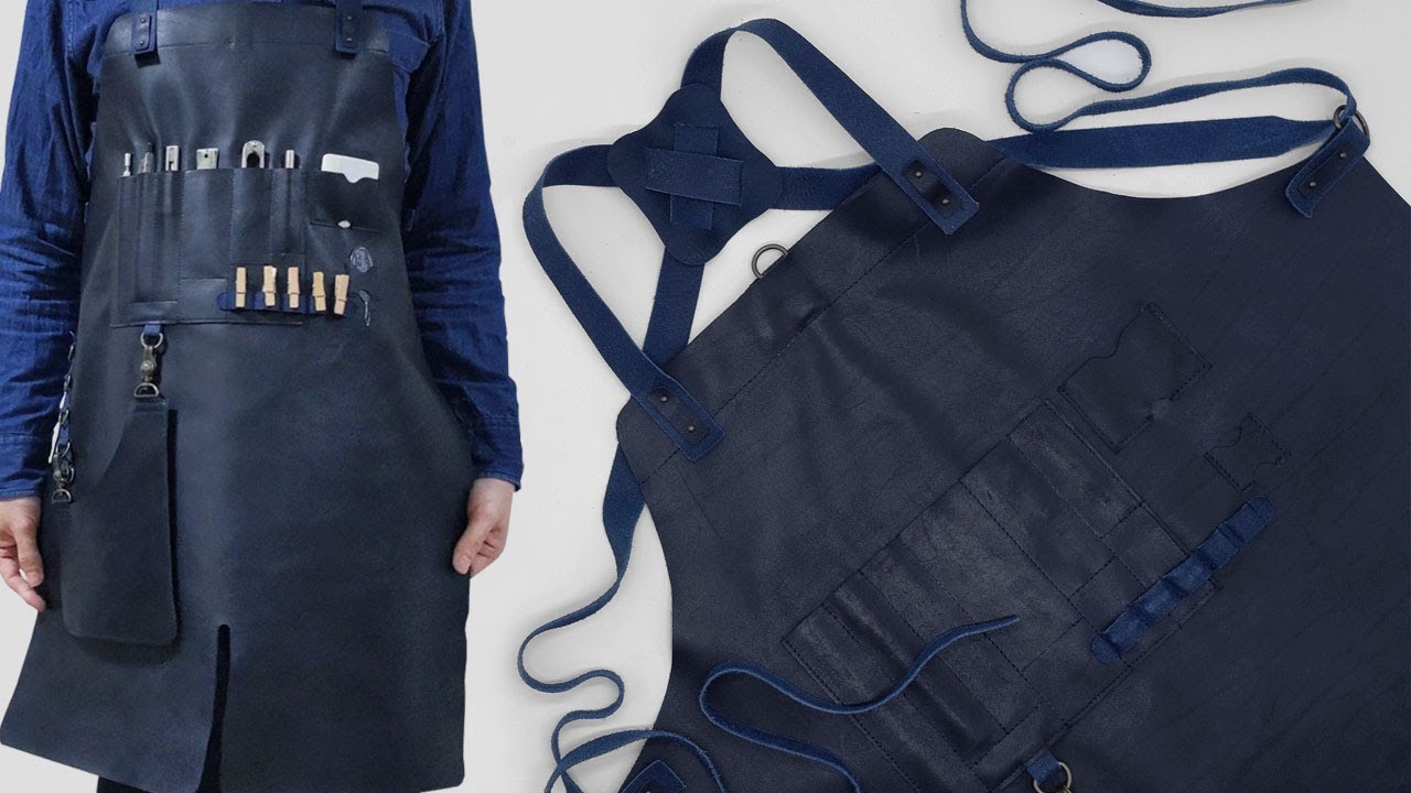 [Leather craft] Making a All Leather Work Apron