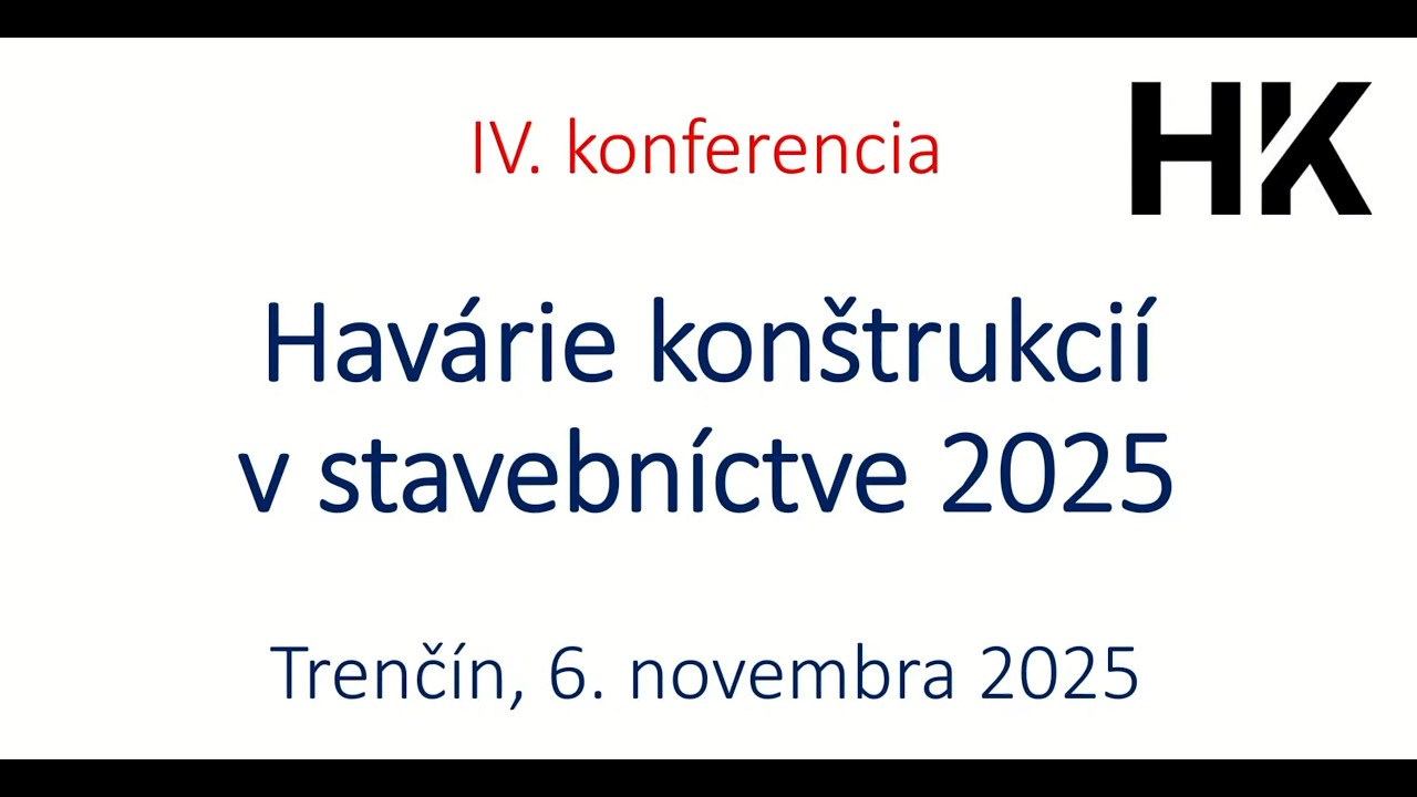 Havárie konštrukcií v stavebníctve 2025