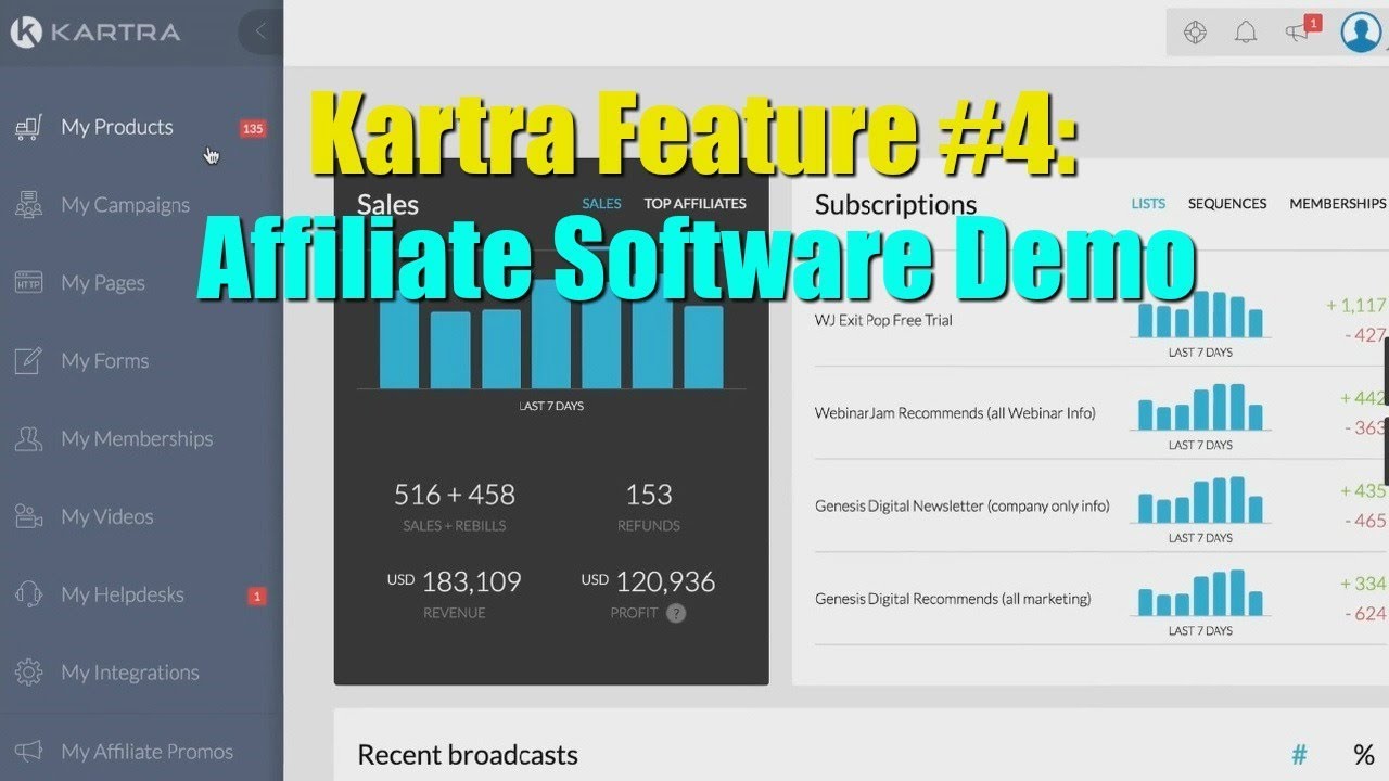 Kartra Affiliate Software Review Bonus - Feature 4 - Kartra Affiliate Software Demo