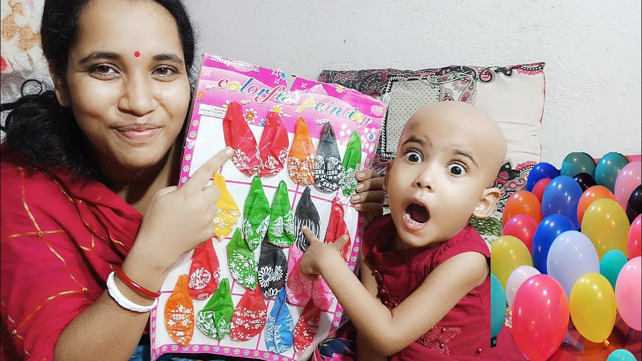 মিমির বেলুন ফোলানোর প্রতিযোগিতা, Mimi's balloon videos