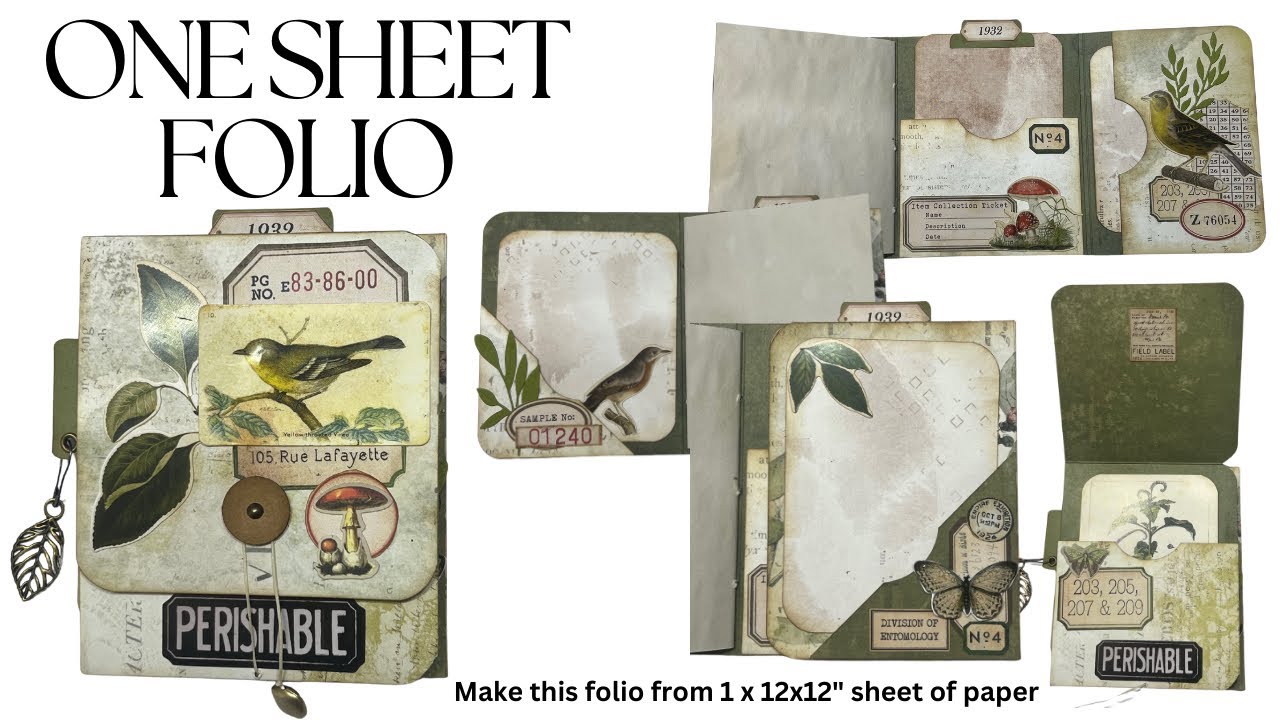 One Sheet Folio Mini Journal