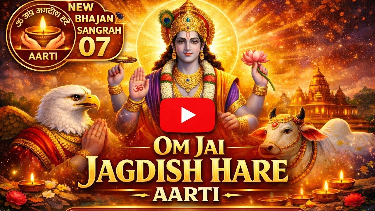 Om Jai Jagdish Hare Aarti 🙏 | New Bhajan Sangrah 07 | Most Popular Vishnu Aarti 