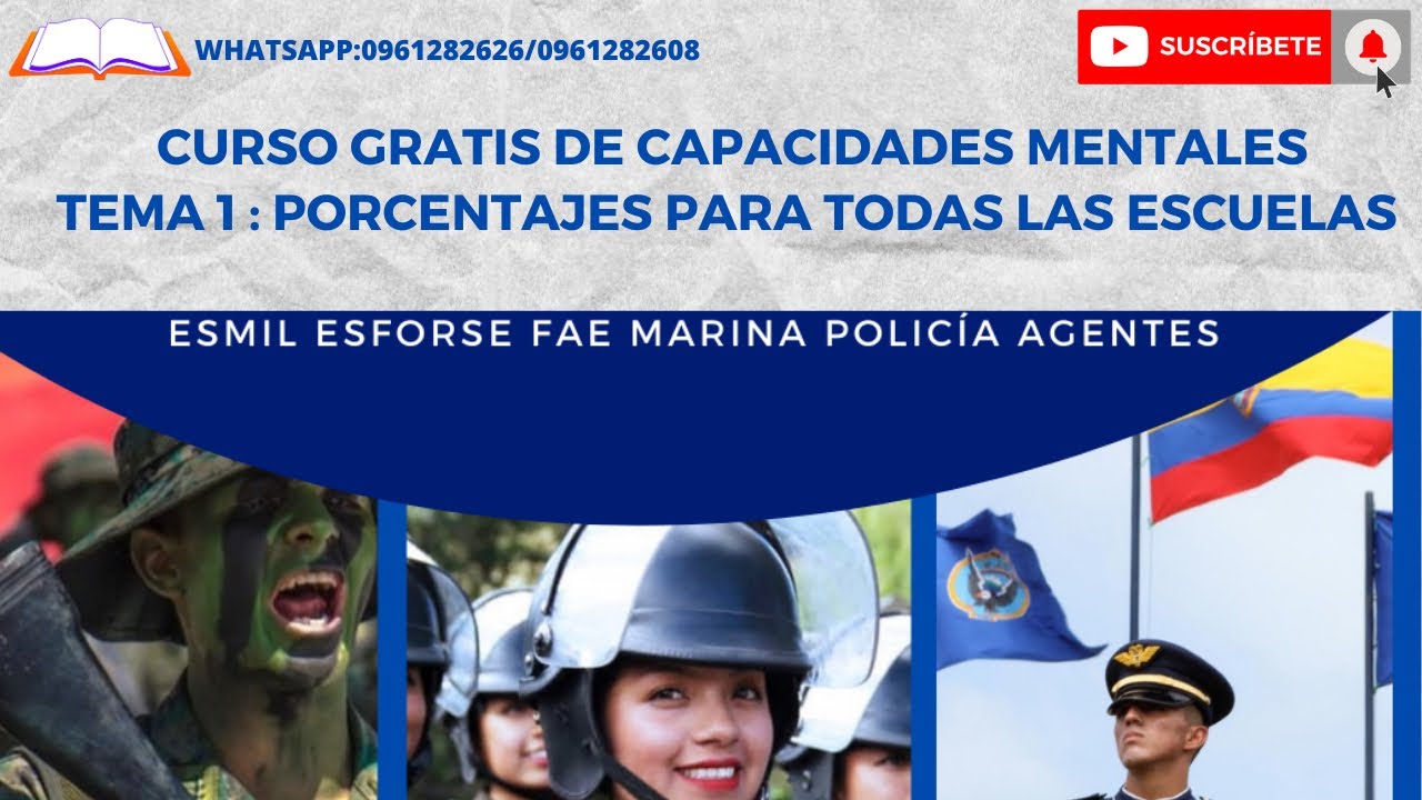#ESMIL #ESFORSE #FAE #MARINA |CAPACIDADES MENTALES 1 : Porcentajes | BREAKING MATH !!!