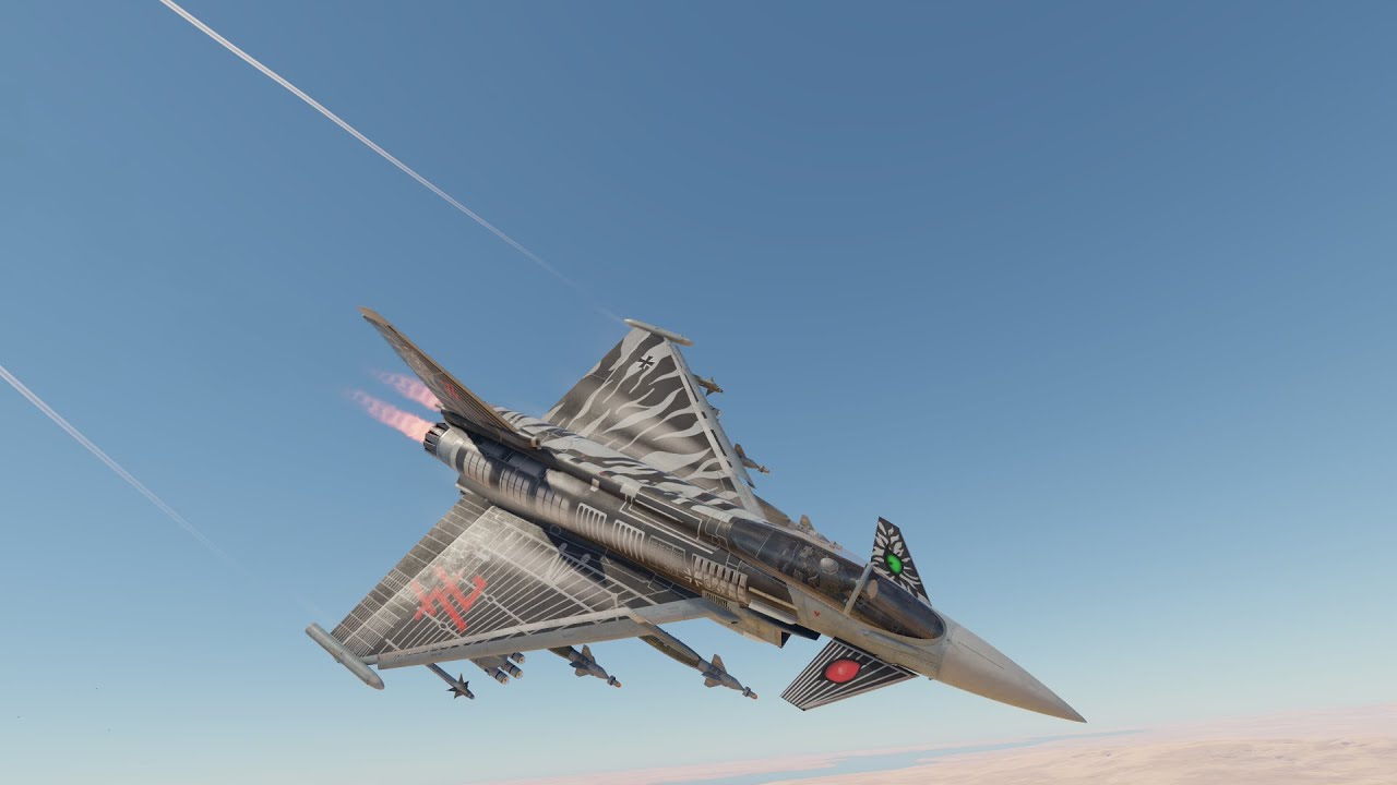 Eurofighter Typhoon in Ground Simulator Battle (War Thunder)