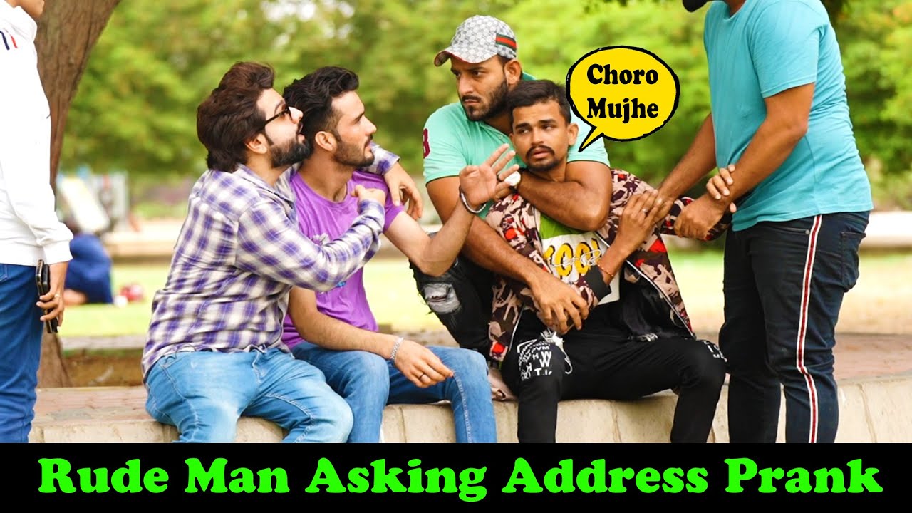 Rude Man Asking Address Prank | Pranks In Pakistan | Humanitarians