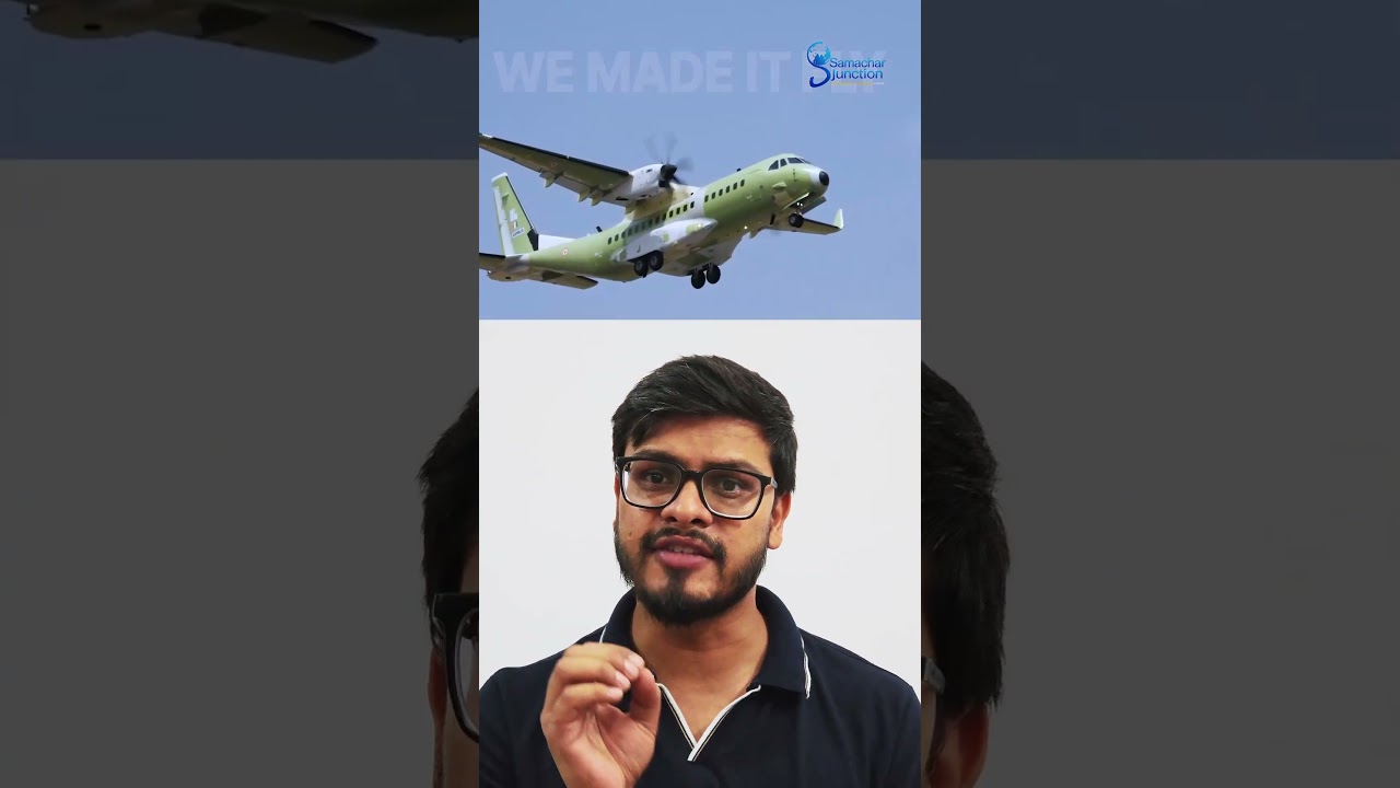 MAKE IN INDIA WIN! 🇮🇳 First Made-in-India C295 Takes Flight ✈️🔥 #MakeInIndia #C295