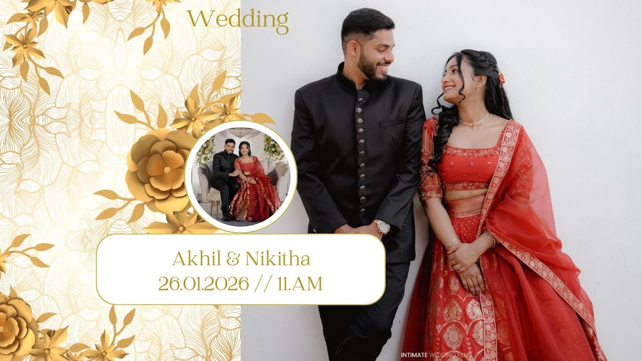 Akhil 💕Nikitha // Wedding Live Streaming // 26.01.2026