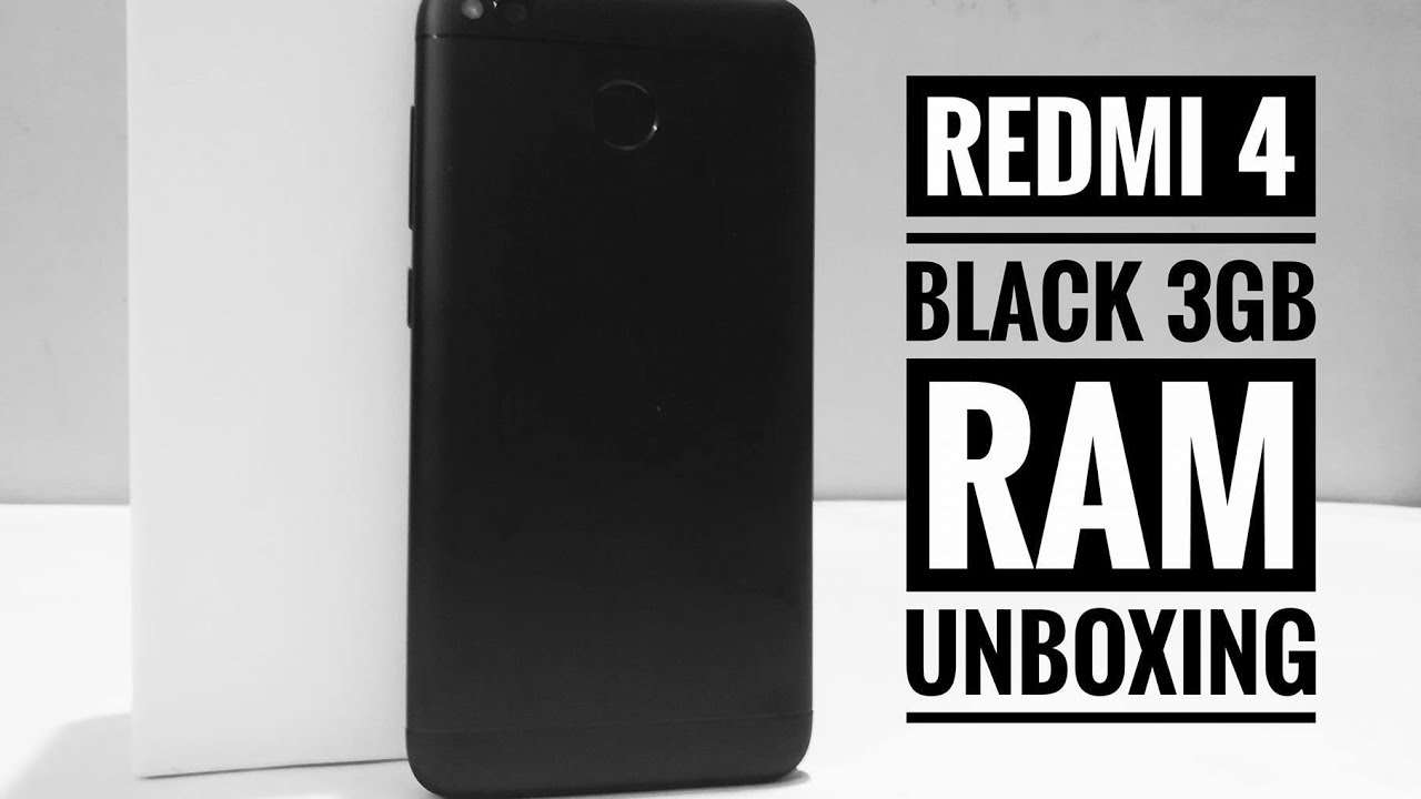 Xiaomi Redmi 4 Black Unboxing & Hands On Retail unit