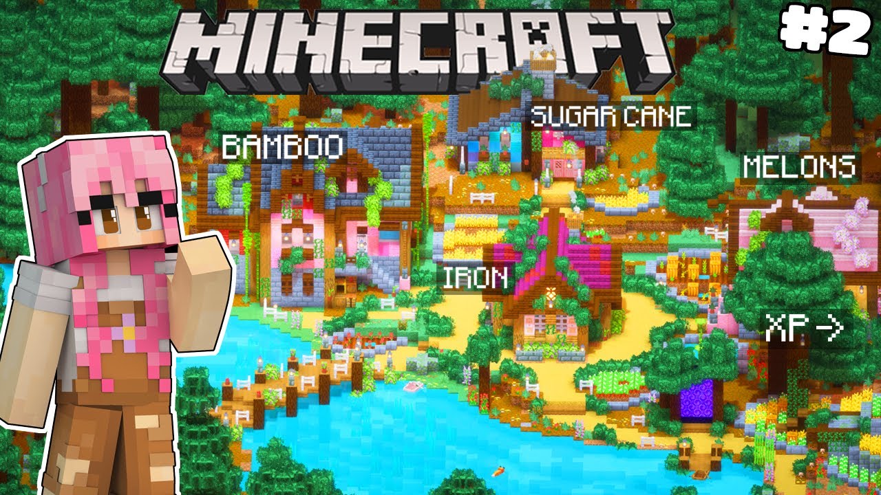 I Built a Cozy Village of Auto Farms in Minecraft! 🍄