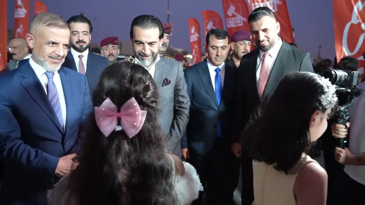 جانب من استقبال رئيس حزب تقدم في محافظة كركوك