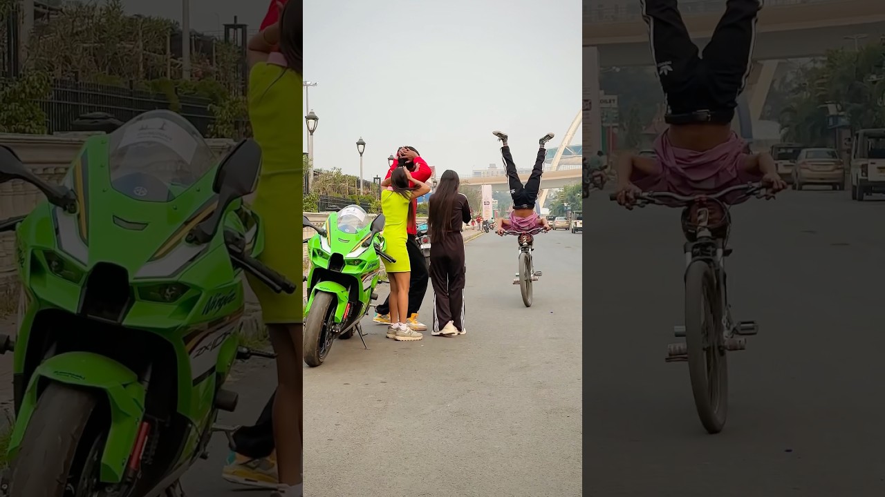 Wait for Cycle Stunt 🔥 #zx10r #cycle #shorts