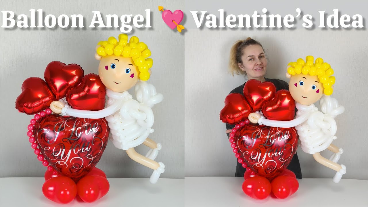 Balloon Angel ❤️ Easy Valentine’s Day Balloon Idea